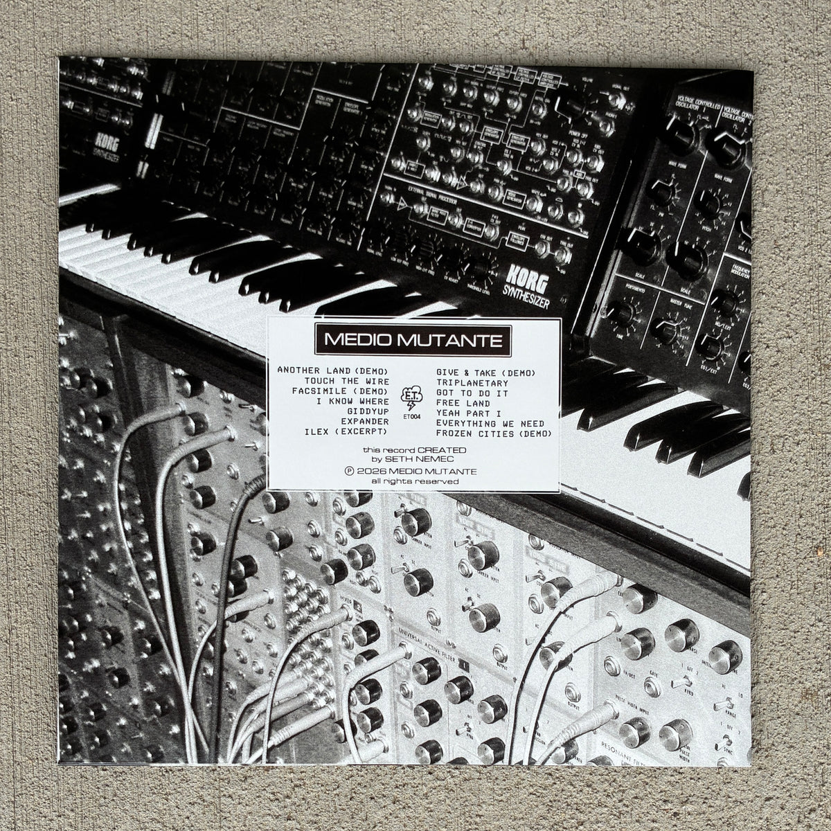 Medio Mutante "Tapes" album 12" record