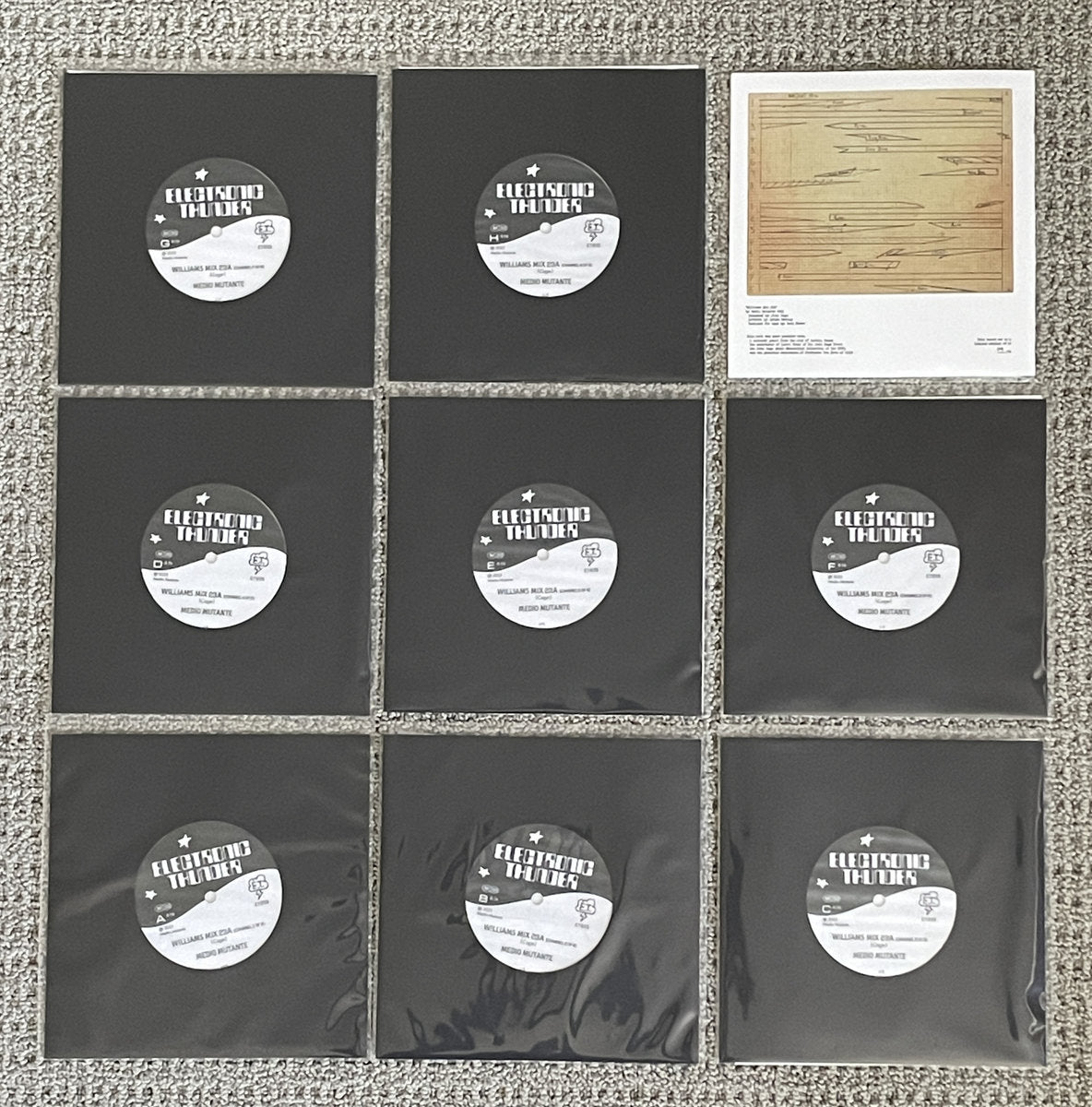 Medio Mutante "John Cage Williams Mix 23A" 8X 7" record boxed set