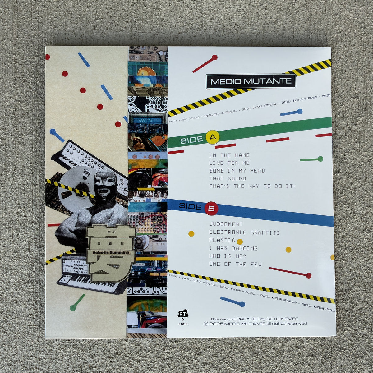 Medio Mutante "Thrill Factor Overload" album 12" record